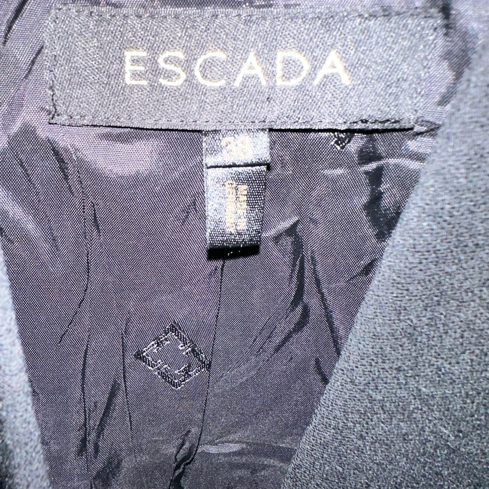 Escada Black Wool Blazer With Button Details, Siz… - image 4